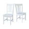 International Concepts Set of 2 San Remo Splatback Chairs, White C08-10P - alternate 7